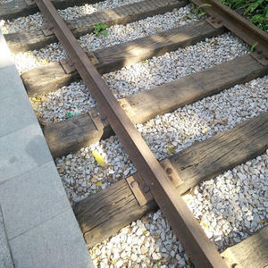 Nuevos accesorios ferroviarios Placa de amarre de ferrocarril Placa base de riel de acero para durmientes - Product Image 2