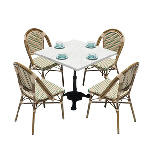 Chaise de salle à manger multifonctionnelle en rotin, style campagnard américain, pour usage commercial, idéale pour hôtels et espaces extérieurs. - Product Image 5