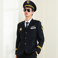 Costumes uniformes d'aviateur de veste de pilote d'hôtesse de l'air pour les travailleurs de ligne