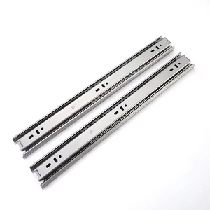 Correderas y guías telescópicas de extensión total de 45 mm con rodamientos de bolas de acero y plástico de doble vía <span class=keywords><strong>para</strong></span> <span class=keywords><strong>cajones</strong></span> de dormitorios - Product Image 1