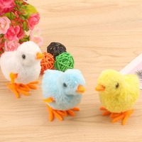 Jouets pour animaux de compagnie : Poussin en peluche simulé, poulets sauteurs, jouet automatique à remontoir pour chat