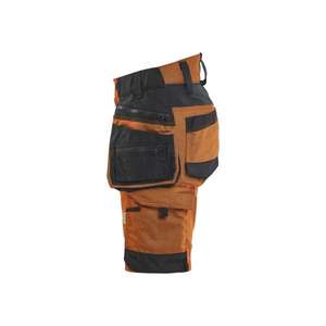 BLAKLADER - 717511494099C34 Pantalones cortos artesanos para mujer en dos vías elásticos Rust/Black - EAN 7330509957400 PANTALONES DE TRABAJO PANTALONES CORTOS DE TRABAJO - Product Image 4