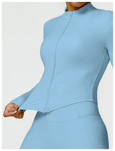 Conjunto Deportivo de Yoga para Mujer LH de Alta Calidad, Top de Manga Larga, Leggings para Correr, Ropa Deportiva, Conjunto de Yoga, Conjuntos de Fitness para Gimnasio - Product Image 3