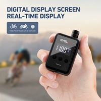 CYCLAMI 150 PSI Bike Pump Electric Portable Mini Bicycle Tires Pump with Digital Gauge Tire Inflator Bike Air Pump