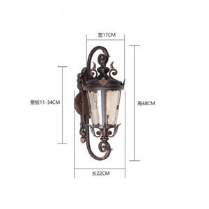 Applique Murale de Style Européen pour Jardin, Villa, Cour, Rue – Lampes Murales Extérieures Modernes, Créatives et Rétro pour la Maison - Product Image 5