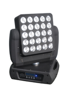 Projecteur LED matriciel RVBW 25*15W à tête mobile 400W DMX pour événements, concerts et discothèques