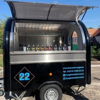 Cuisine mobile entièrement équipée Remorque de cuisine de rue pour hamburgers Pizza Taco Chips Machine à café Crème glacée Hot Dog Restauration en plein air