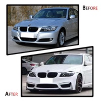 Kit de Carrocería Completo Estilo M4, Conversión de Parachoques Delantero y Trasero de Plástico PP para BMW Serie 3 E90 2009-2012, Piezas de Mejora de Estilo Automotriz