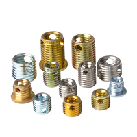 Insert fileté à bride en acier inoxydable pour réparation de filetage pour kit d'assortiment en laiton plastique avec trou traversant