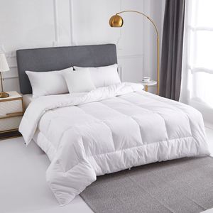 Couette de luxe pour toutes les saisons, en tissu mélangé coton, garnie de duvet et de plumes de canard - Product Image 2