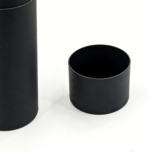Eco-Friendly Black Tube Digital Printed <b>Biodegradable</b> <b>Paper</b> Tube Packaging Recycle Materials for Storage - Product Image 3
