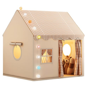 <span class=keywords><strong>Tenda</strong></span> per Bambini Lavabile Quattro Stagioni con Tetto a Rete, Una Camera da Letto, Luci Stellari e Bandiere, Borsa per il Trasporto, per Uso Interno/Esterno - Product Image 1