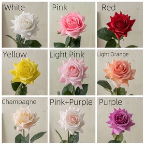 Rosas de Seda Artificial de Alta Calidad con Tacto <span class=keywords><strong>Real</strong></span> Recubiertas de Látex Flores Falsas Decorativas para Bodas Fiestas Cumpleaños y Sala de Exhibición - Product Image 2