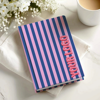 Carnet à couverture rigide personnalisé en tissu A5, couverture en lin, avec boucle pour stylo, pour cadeau d'affaires, bureau, école, écologique