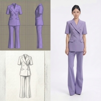 Ensembles de costumes pour femmes, vêtements de bureau pour femmes, robe formelle en polyester pour vêtements de carrière, OEM ODM