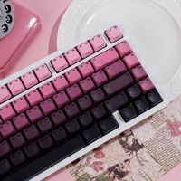 MAO Cat High-profile Side-sculpted Translucent Full Set BlackBerry PBT 5-face Dye-sublimated Keycaps Best-selling Cross-border