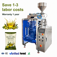 Machine d'emballage verticale entièrement automatique pour huile d'olive, beurre et eau en sachet, pour liquides