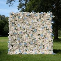 Mur de fleurs artificielles sur mesure de qualité supérieure, décoration moderne pour scène de mariage, accessoire floral pour cérémonie de mariage et décoration d'événements