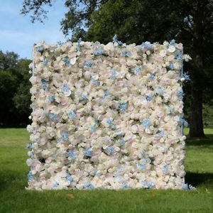 Mur de fleurs artificielles sur mesure de qualité supérieure, décoration moderne pour scène de mariage, accessoire floral pour cérémonie de mariage et décoration d'événements - Product Image 5