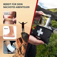Trousse de premiers secours de voyage ultralégère et compacte pour la randonnée, l'escalade et les sports nautiques - Sac d'urgence avec les essentiels