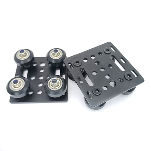 <span class=keywords><strong>Poulie</strong></span> profilée en aluminium 2020 pour imprimante 3D, norme européenne, construction à fente en V, <span class=keywords><strong>poulie</strong></span> à 4 roues - Product Image 1