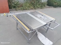 TT280 Horizontal 220V Multifonctionnel Scie à Panneaux Banc Table Scie À Onglets Coupe Du Bois Table Coulissante Conseil Menuiserie Machine