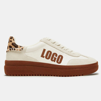 Baskets de basketball rétro personnalisées pour hommes, modèle de luxe marron avec design mocassins à bout, tige tendance en PU, semelle intérieure, pour hommes et femmes