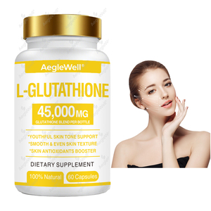 Aeglewell OEM L-glutathion capsules supplement met collageen en vitamine <span class=keywords><strong>C</strong></span> voor stralende huid, GMP-gecertificeerde faciliteit, glutathion capsules - Product Image 1