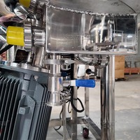 Mélangeur homogénéisateur mobile 100L, machine de fabrication de gel à chauffage électrique