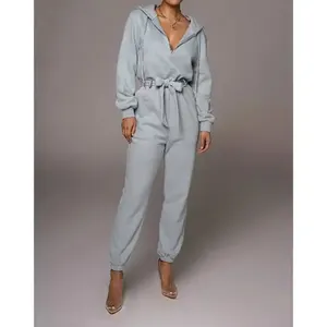 Jumpsuit Ukuran Plus untuk Wanita, Jumpsuit Satu Potong Ukuran Plus Ritsleting Kasual Nyaman Monyet Penjualan Terbaik