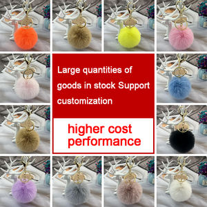 Pompon en fausse fourrure de lapin coloré de 6 cm en gros, pompon en fausse fourrure, décoration de pompon en fourrure, boule de fourrure pour robe de Noël, chaussures et chapeaux, jouets, cadeaux - Product Image 2