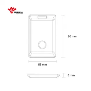 Minew MWC01แบบพกพา BLE 5.1ป้ายติดตามสถานที่ตั้งในร่มที่กำหนดเอง iBeacon โปรแกรมได้บีคอนบลูทูธ