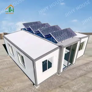 2 3 बेडरूम के साथ सौर ऊर्जा विस्तार योग्य कंटेनर घर