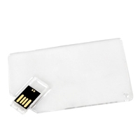 Memoria USB de negocios personalizada con diseño de tarjeta de crédito Lector de tarjetas Sim de 1GB a 32GB Versión transparente 2,0/3,0 Disponible