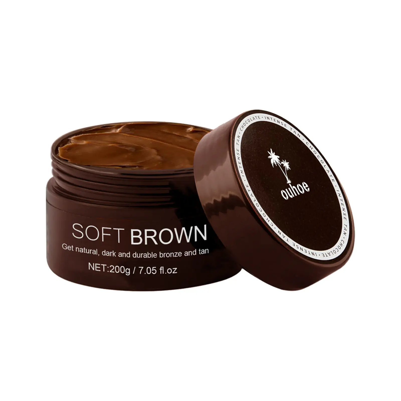 Crème autobronzante d'été pour le corps Crème bronzante hydratante pour la peau brun foncé