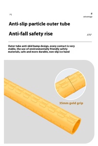 Barras de agarre plegables de nailon ABS de Metal para seguridad en el baño, discapacidad y movilidad, pasamanos de asistencia para inodoro - Product Image 4