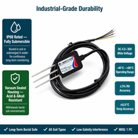 Sonde de température et d'humidité du sol en acier inoxydable en gros |   DC 4,5-30V |   Anti-corrosion Durable |   63 mm |   IP68