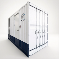 Conteneur de centre de données IA à succès pour les interventions en cas de catastrophe, refroidissement en ligne, rack de serveur 8 GPU, 600 mm, 480 V, 60 Hz, solution clé en main
