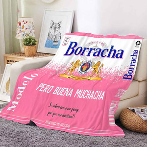 Couverture polaire en flanelle personnalisée, motif mexicain Borracho Borracha Chingona Toxica, pour décoration de chambre et voyage, vente en gros - Product Image 4