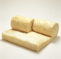 Rouleau de laine de verre isolante thermique ignifuge R329, isolation en fibre de verre pré-découpée pour les murs de bâtiments en bois