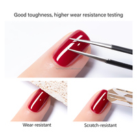 HS Professional Top Coat Vegan Personnalisé Effet Cristal 15ml Super Brillant UV Extra Dur Gel Polish