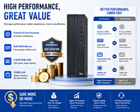 Set Lengkap Desktop Kantor ODM Kustom Zhaoxin KX U6780A 8 Core 2.7GHz 8GB 512GB M.2 NVMe SSD 8L Chassis Layar 23.8 Inci