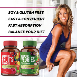 OEM personalizado vitamina fibra dietética cápsulas frutas y verduras suplemento para adultos - Product Image 6