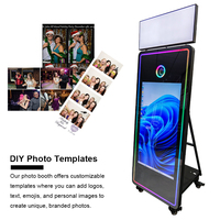 Cabina de Fotos con Pantalla Táctil LCD de 43 Pulgadas, Última Tendencia, Cabina de Fotos con Espejo DSLR para Selfies, con Opción de Cámara e Impresora