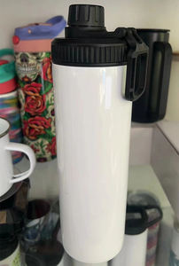 Nuevo diseño 20oz Acero inoxidable Aislado Recto Flaco Sublimación Vaso botella de agua con tapas dobles de tornillo - Product Image 4