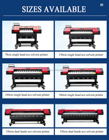 Popular Eco solvente multifunción alta calidad Digital 0,7 M 1,8 m 3,2 M gran formato Digital Eco solvente impresora máquina de impresión