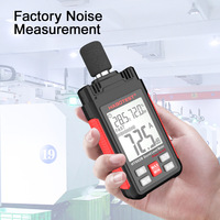 Sonometre numérique HABOTEST HT602B 30-130dB, testeur de bruit, mesure de la température et de l'humidité, pondération A/C, fonction de maintien des données, garantie 1 an