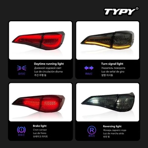 ไฟท้ายรถยนต์ TYPY สำหรับ Toyota Vios ปี 2018-2023 ความสว่างสูง ไฟเบรกแบบไดนามิก พร้อมไฟเลี้ยว - Product Image 4
