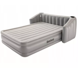 OBL Inflatable Air Mattress 67620 2.33Cm x 1.96Cm x 80cm Inflatable High Raised Air Mattress Built In Pump
