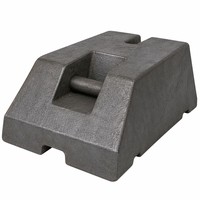 Bloc de lestage en fonte grise de qualité routière certifié ISO9001 de la marque LF, conforme à la norme ASTM A48, moulé au sable pour machines automobiles